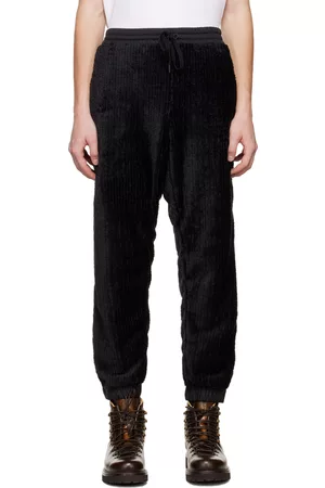 Moncler Men Sweats - Black Tapered Lounge Pants