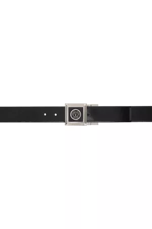 VERSACE Black Reversible Belt