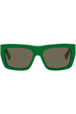Bottega Veneta Green Angle Sunglasses
