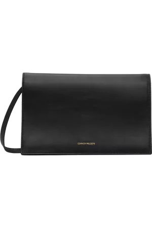 COMMON PROJECTS Men Luggage - Black Medium Leather Messenger Bag