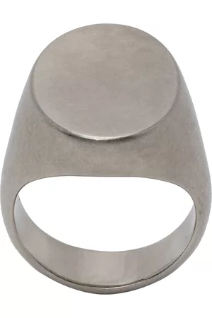 Maison Margiela Silver Oval Chevalier Ring
