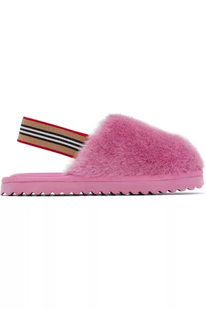 Burberry Sandals - Kids Pink Litherton Sandals