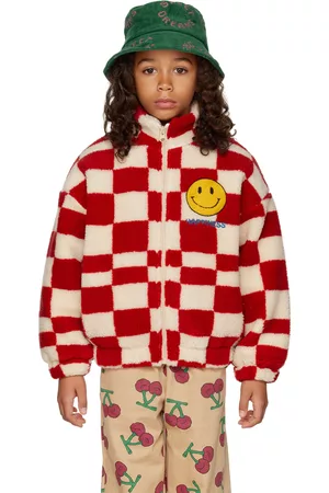 Jelly Mallow Fleece Jackets - Kids & Off-White Check Jacket