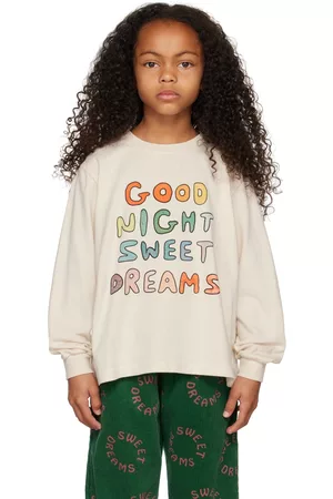 Jelly Mallow Kids Off-White 'Goodnight' Long Sleeve T-Shirt