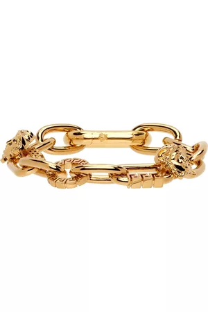 VERSACE Men Chain Bracelets - Gold Medusa Chain Bracelet