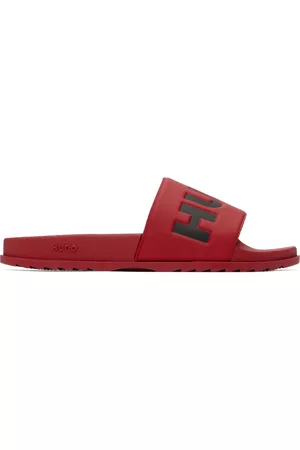 HUGO BOSS Men Sandals - Red Match Slides
