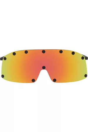 Rick Owens Men Sunglasses - Black Shielding Sunglasses