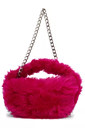 By Far Bags - Pink Shearling Baby Cush Bag