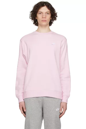 Nike Men Sports Hoodies - Pink Sportswear Club Sweatshirt