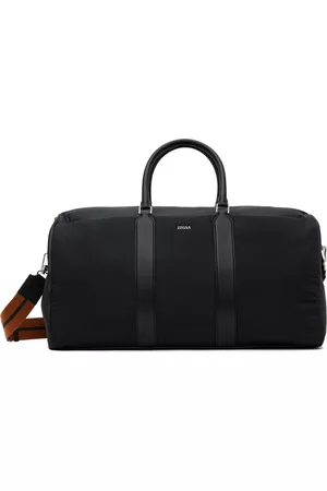 Z Zegna Men Luggage - Black Holdall Duffle Bag