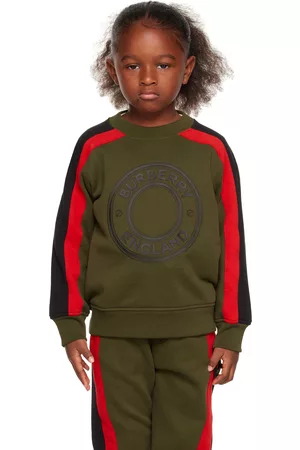 Burberry Sweatshirts - Kids Khaki Stripe Sweatshirt