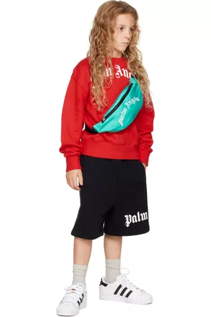 Palm Angels Bags - Kids Green Curved Bumbag