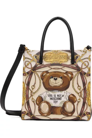 Moschino Women Shoulder Bags - Brown & Gold Teddy Scarf Bag