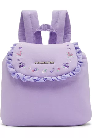 Anna Sui SSENSE Exclusive Baby Purple Backpack