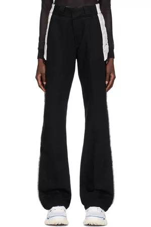 Heron Preston Women Twill Pants - Black Inside Out Trousers