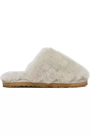 Mou Women Winter Boots - Gray Sheepskin Fur Slippers