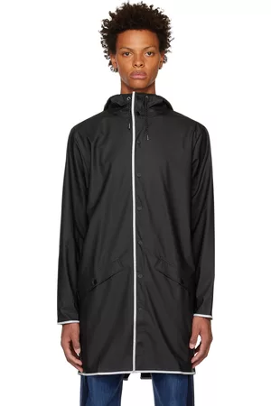 Rains Black Waterproof Rain Jacket
