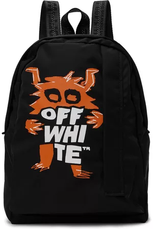 OFF-WHITE Kids Black Monster Logo Backpack