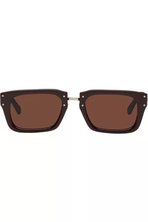 Jacquemus Women Sunglasses - Brown Le Papier 'Les Lunettes Soli' Sunglasses