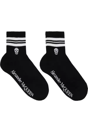 Alexander McQueen Women Sports Equipment - Black Skull Sport Socks
