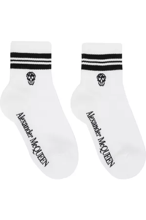 Alexander McQueen Women Sports Equipment - White Skull Sport Socks