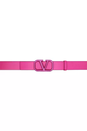 VALENTINO GARAVANI Pink Vlogo Signature Belt