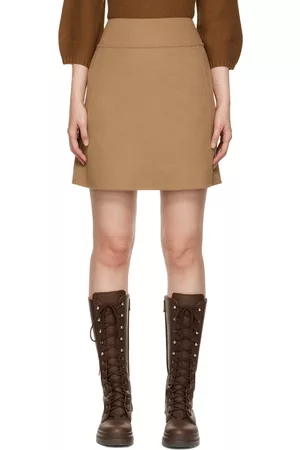 Max Mara Women Mini Skirts - Tan Alice Miniskirt