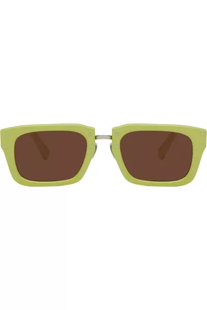 Jacquemus Men Sunglasses - Yellow Le Papier 'Les Lunettes Soli' Sunglasses