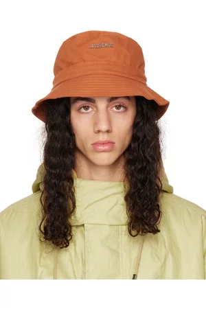 Jacquemus Men Hats - Orange Le Papier 'Le Bob Gadjo' Bucket Hat