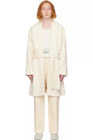 young n sang Off-White Serene Rural Landscapes Coat
