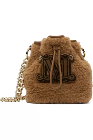 Max Mara Women Shoulder Bags - Brown Teddy Bucket Bag