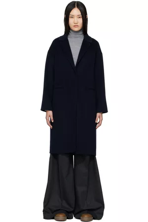 Max Mara Women Coats - Navy Cecile Coat