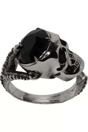 Alexander McQueen Men Rings - Silver Victorian Skull Ring