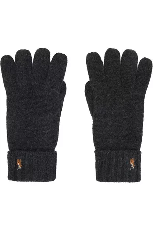 Ralph Lauren Gray Embroidered Gloves