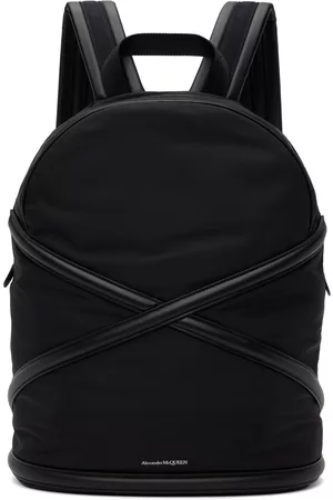 Alexander McQueen Men Rucksacks - Black 'The Harness' Backpack
