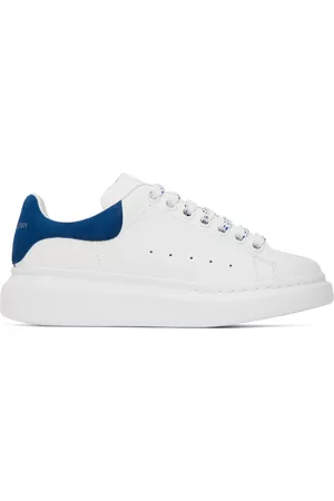 Alexander McQueen Women Sneakers - White & Blue Oversized Sneakers