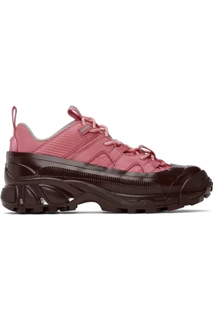 Burberry Men Sneakers - SSENSE Exclusive Pink Arthur Sneakers