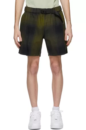 Saturdays NYC Men Plaid Shorts - Green & Navy Joby Plaid Shorts