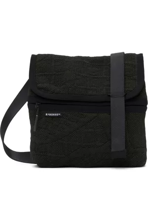Byborre Men Luggage - Green Knit Messenger Bag