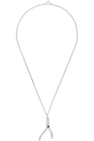 Seb Brown Necklaces - Kids Silver Garnet & Coral Necklace