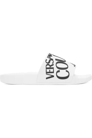 VERSACE Men Sandals - White Logo Sandals