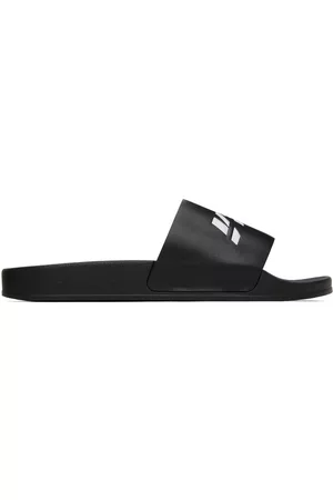 VTMNTS Men Sandals - Black Rubber Pool Slides