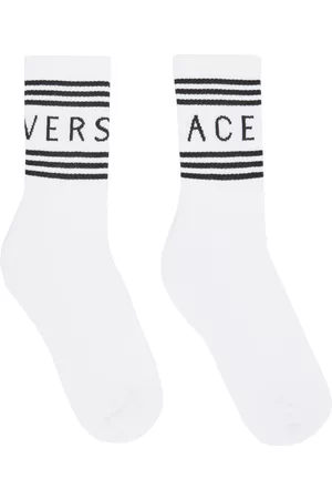 VERSACE Women Vintage T-Shirts - White Vintage Logo Socks