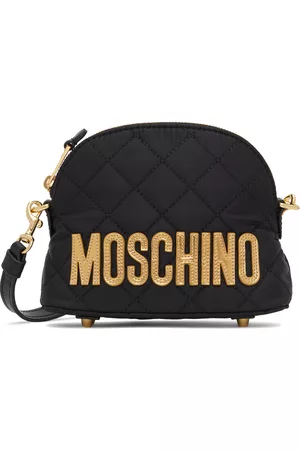 Moschino Women Shoulder Bags - Black Quilted Logo Bag