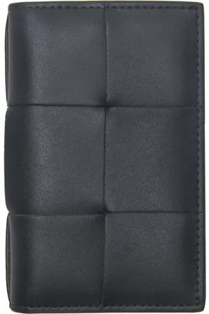 Bottega Veneta Men Wallets - Green Calfskin Card Holder