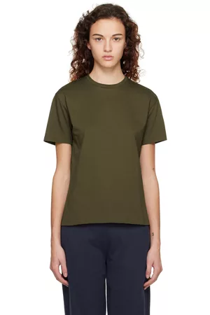 Sunspel Boys T-Shirts - Green Boy Fit T-Shirt
