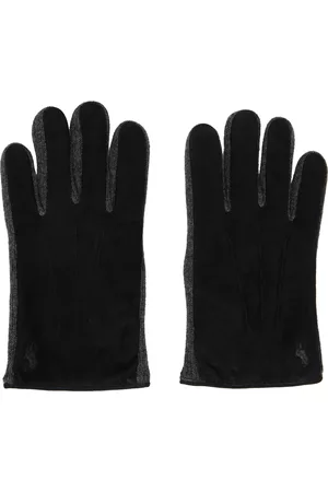 Ralph Lauren Men Gloves - Black Paneled Gloves
