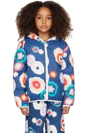 Marni Kids Blue Embroidered Jacket