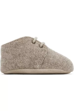BONPOINT Baby Taupe Derby Pre-Walkers
