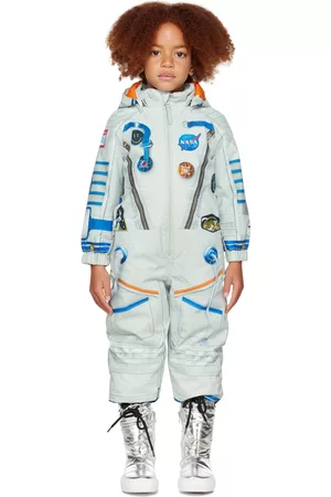 Molo Ski Suits - Kids Gray Polar Snowsuit